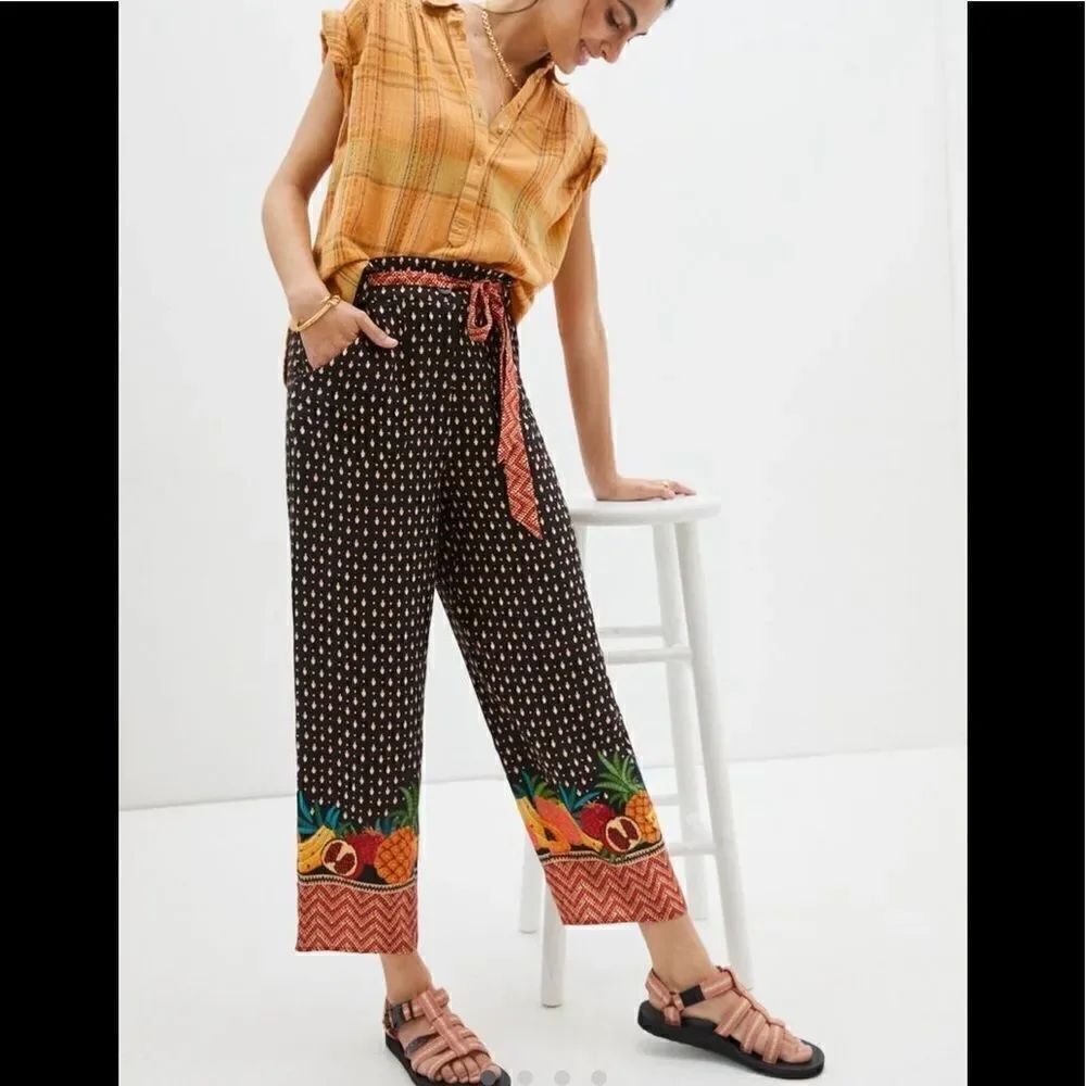 NWT Farm Rio Tucker Paper-bag Pants